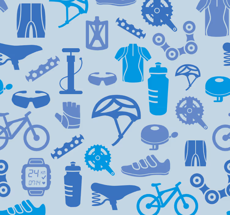 Modern redőnyök kerékpáros elemekkel - TenStickers