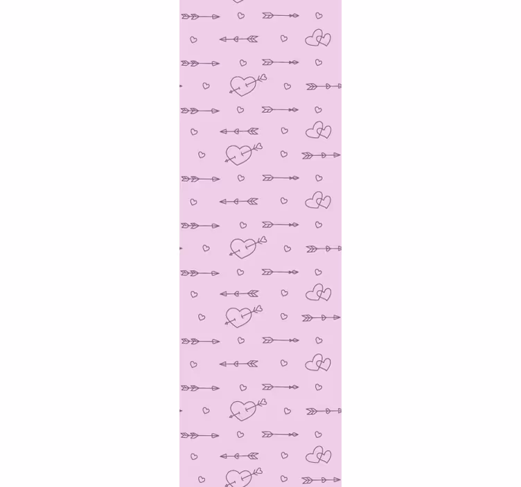 Modern redőnyök szív sziluettek mintával - TenStickers