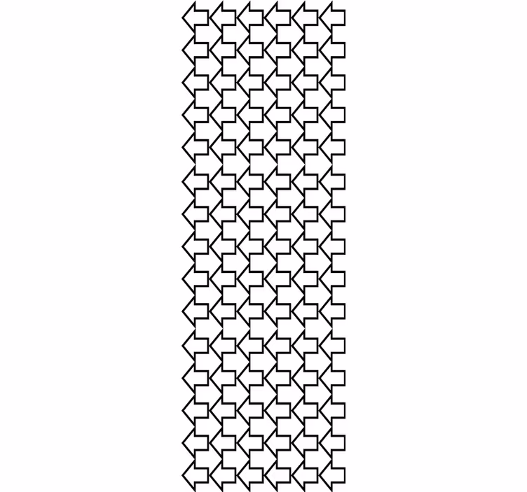 Modern redőnyök geometrikus nyilakkal fekete vonalakkal - TenStickers