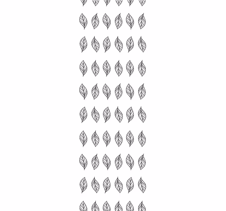 Modern redőnyök levélformájú minimalista csíkokkal - TenStickers