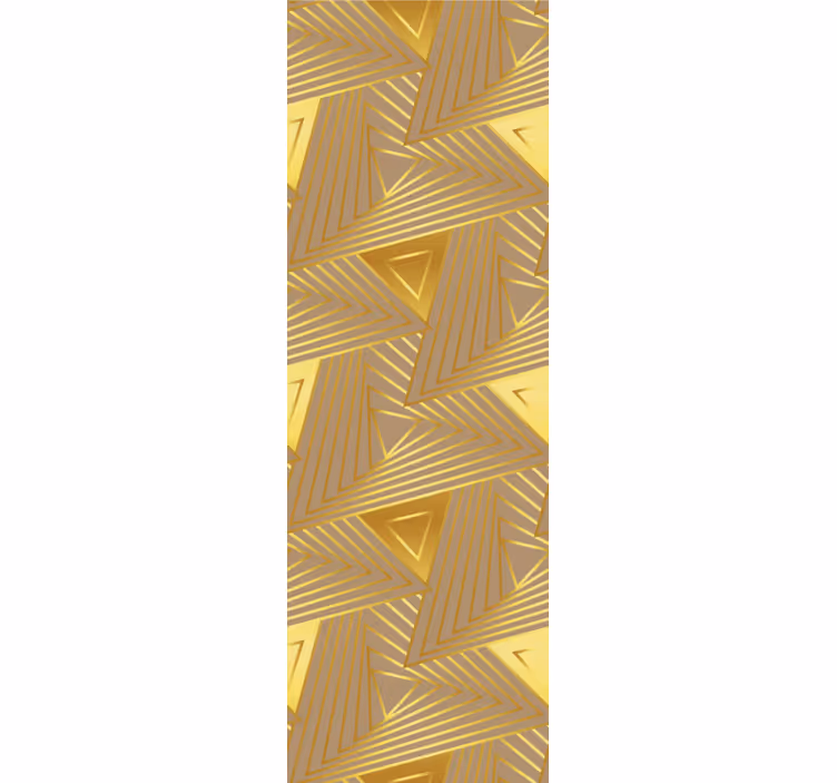 Modern redőnyök eklektikus arany geometrikus mintával - TenStickers