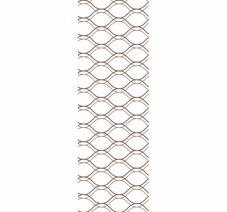 Barna hullámos geometrikus minta redőnyök modern - TenStickers