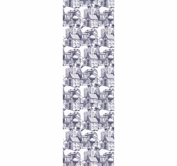 Modern redőnyök városi vintage mintával - TenStickers