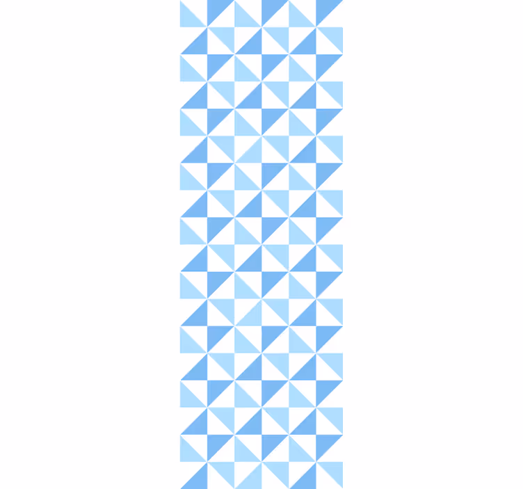 Modern redőnyök világoskék háromszögmintával - TenStickers