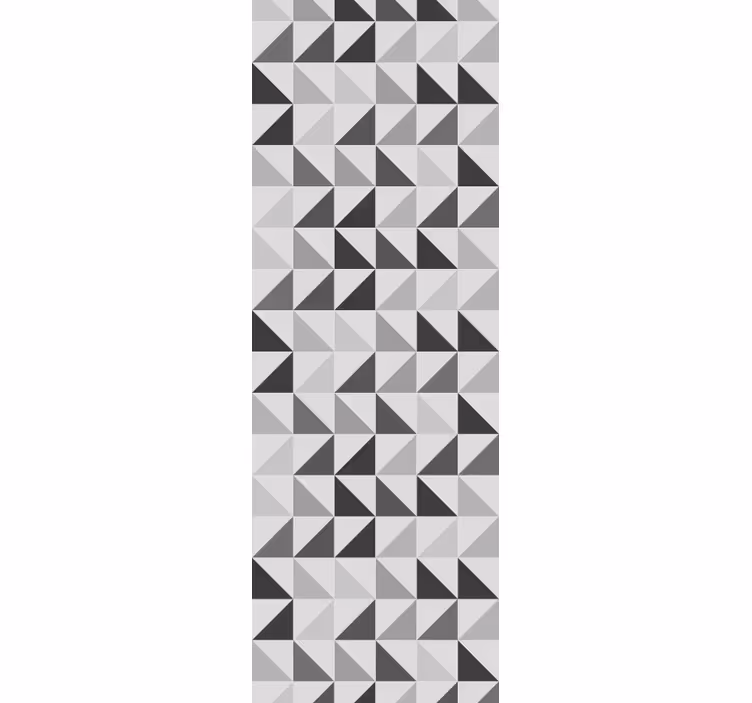 Szürke redőnyök geometrikus háromszögekkel - TenStickers