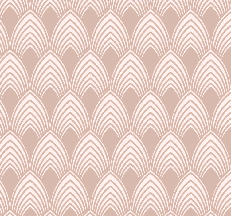 Rózsaszín redőnyök vintage geometrikus dizájnban - TenStickers