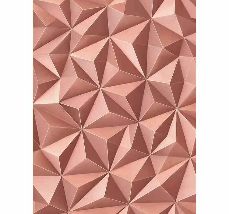 Rózsaszín redőnyök absztrakt geometriai fóliával - TenStickers