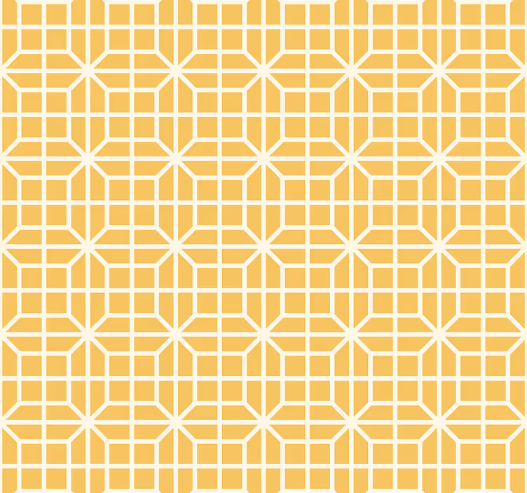 Sárga redőnyök geometrikus mintával - TenStickers