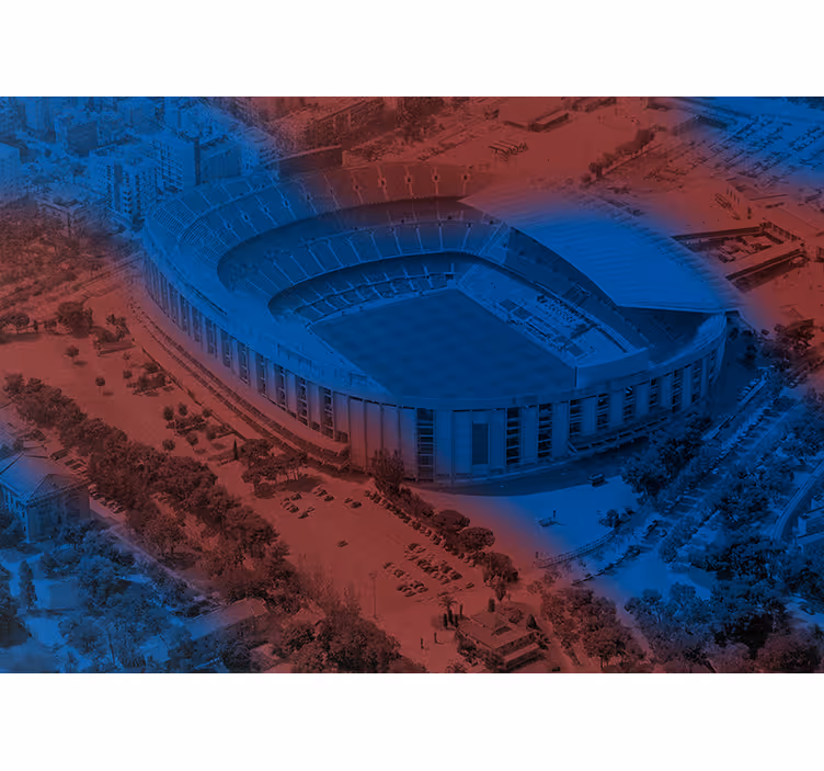 Fotótapéta barcelona camp nou 3d redőnyök konyha - TenStickers