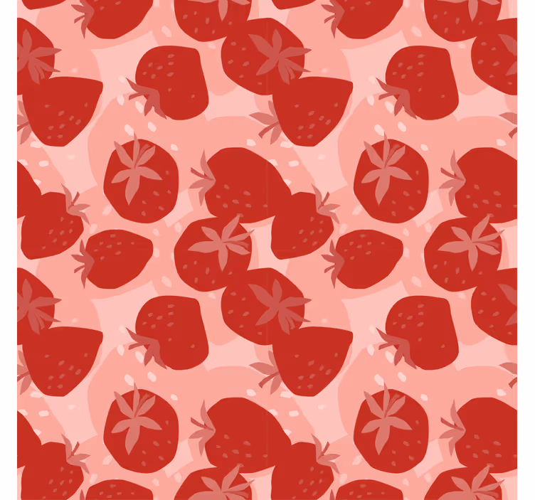 Absztrakt folytatású piros eprek redőnyök konyha - TenStickers