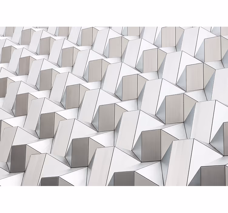 3d mintás szürke redőnyök fehér - TenStickers