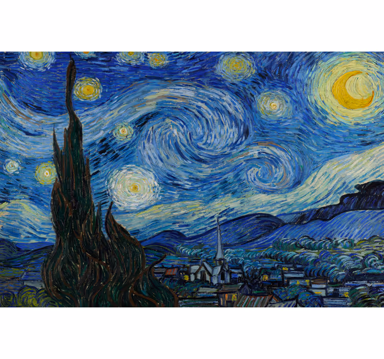 Van gogh csillagos Éj redőnyök nappali - TenStickers