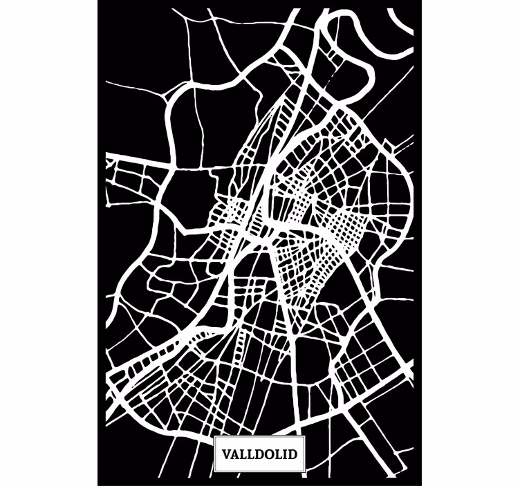 Valladolid domborzati térkép redőnyök nappali - TenStickers