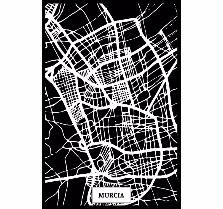 Murcia domborzati térkép redőnyök nappali - TenStickers