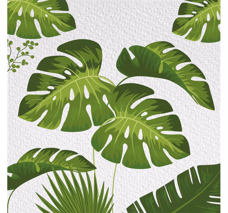 Monstera levél redőnyök nappali - TenStickers
