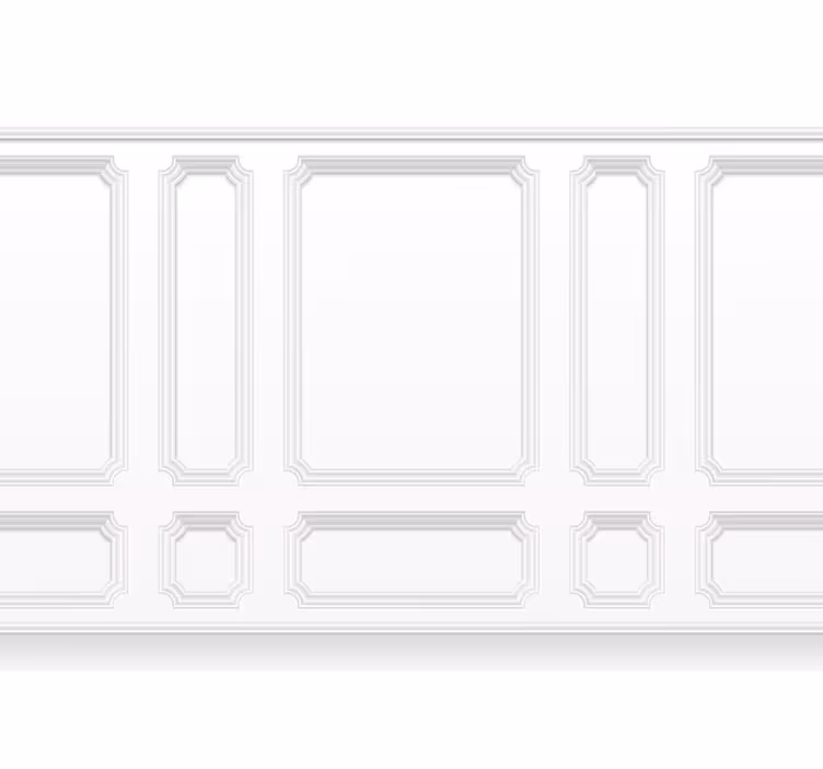 Fehér redőnyök klasszikus négyzetekkel - TenStickers