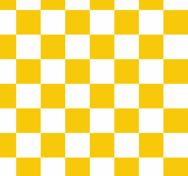 Sárga redőnyök kockás mintával - TenStickers