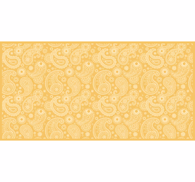 Sárga redőnyök arab paisley mintával - TenStickers