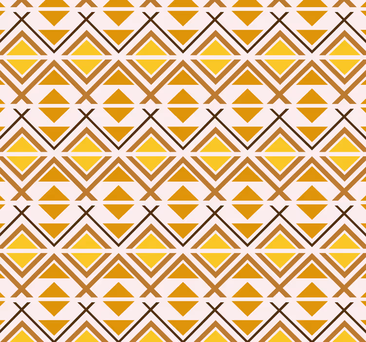 Sárga redőnyök geometrikus grafikai tervezéssel - TenStickers