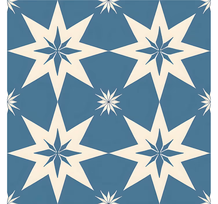 Kék redőnyök csillagos designnal - TenStickers