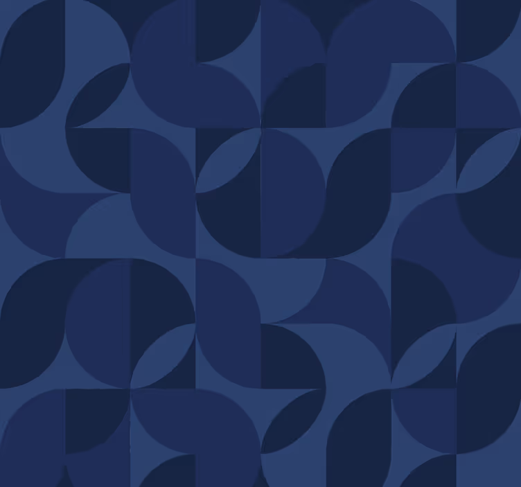 Retro geometrikus kék redőnyök - TenStickers