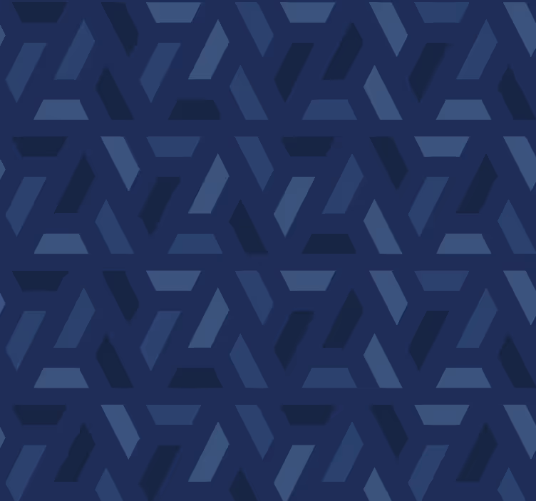 Kék redőnyök háromszögmintával - TenStickers