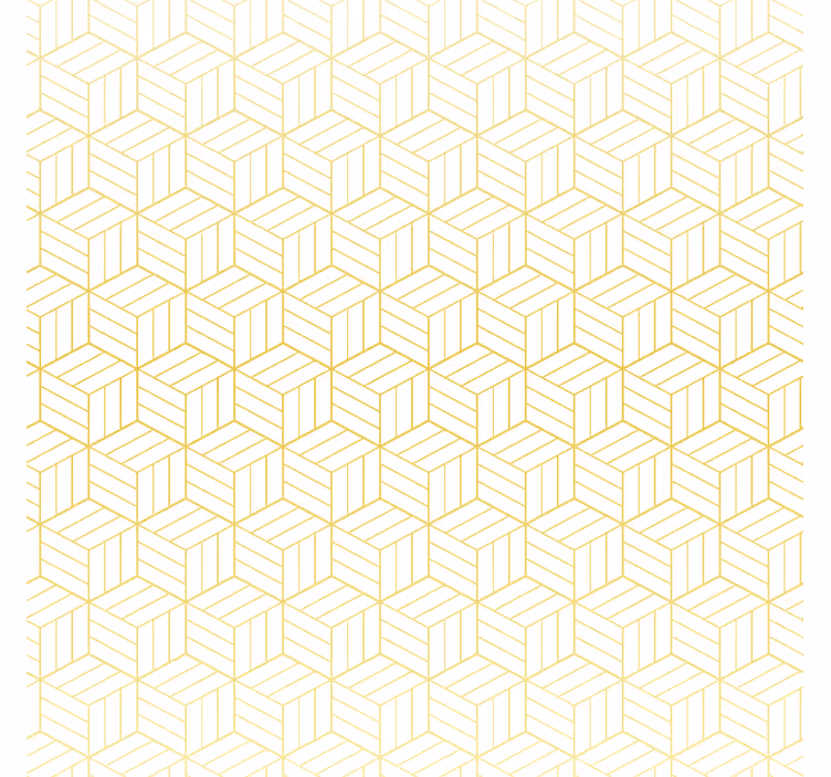 Modern redőnyök aranyfóliás geometrikus kockák - TenStickers