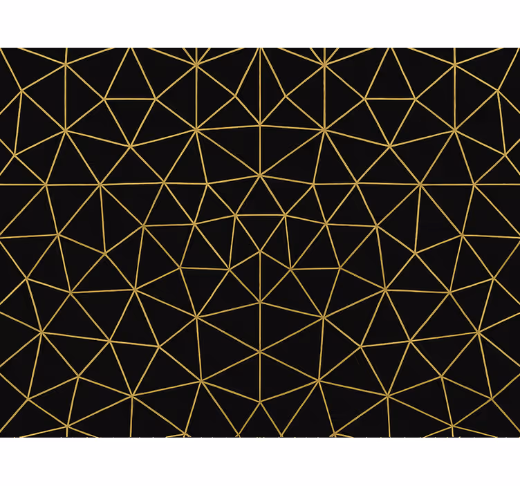 Modern redőnyök éjféli arany geometrikus hálóval - TenStickers