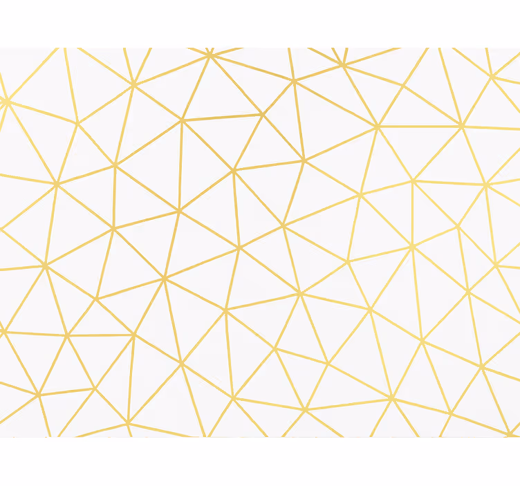 Modern redőnyök arany geometrikus prizma mozaik - TenStickers