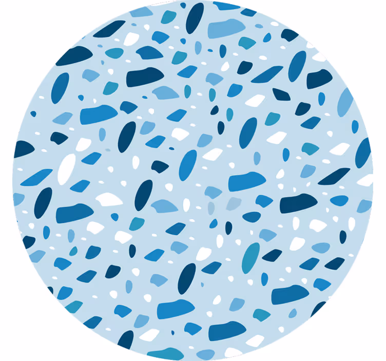 Kék redőnyök terrazzo textúrával - TenStickers