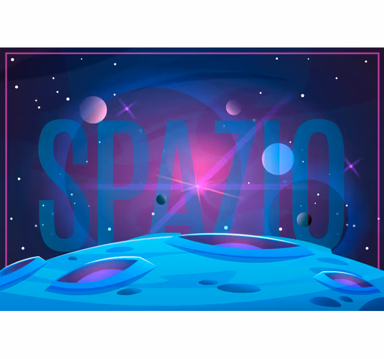 Kék redőnyök univerzuma és űre - TenStickers