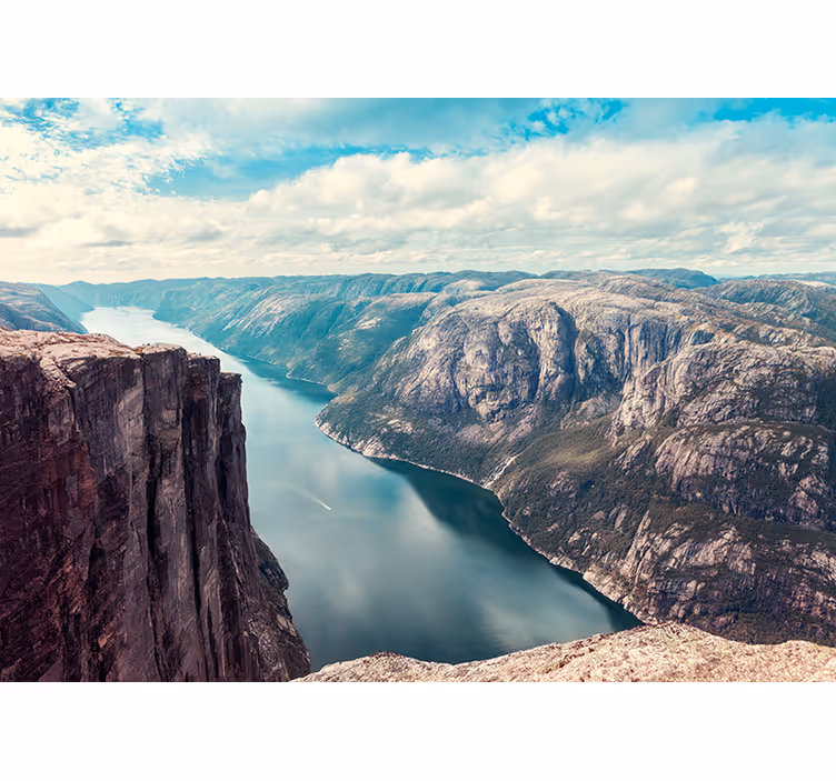 Norvég fjordok redőnyök nappali - TenStickers