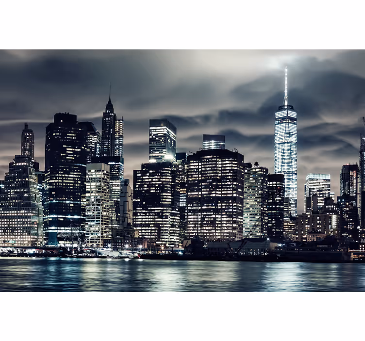 New york éjjel - redőnyök nappali - TenStickers