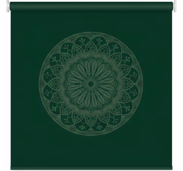 Zöld redőnyök mandala mintával - TenStickers