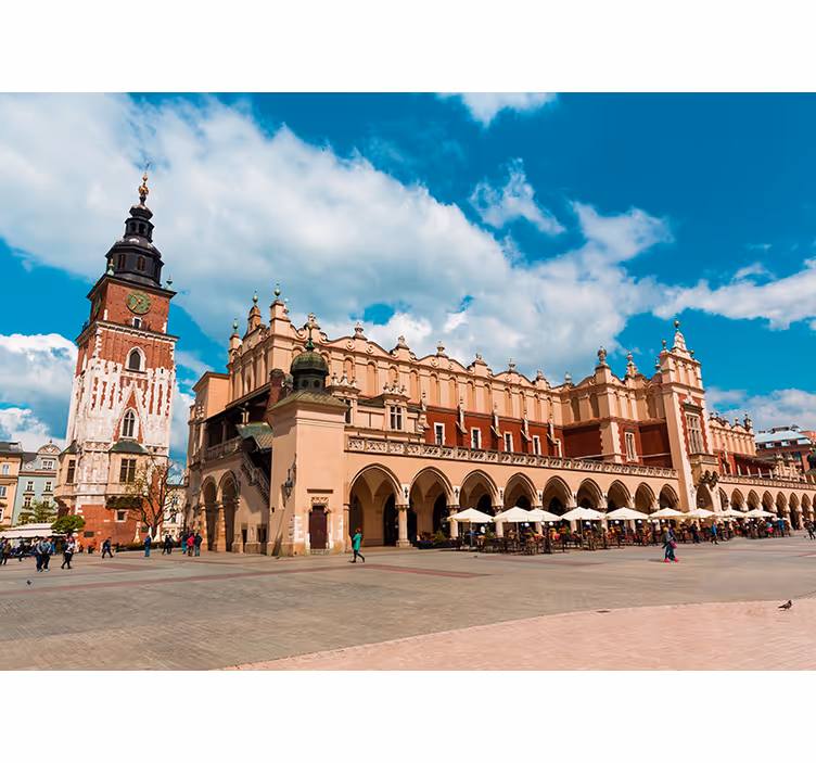 Krakkó főtere redőnyök nappali - TenStickers