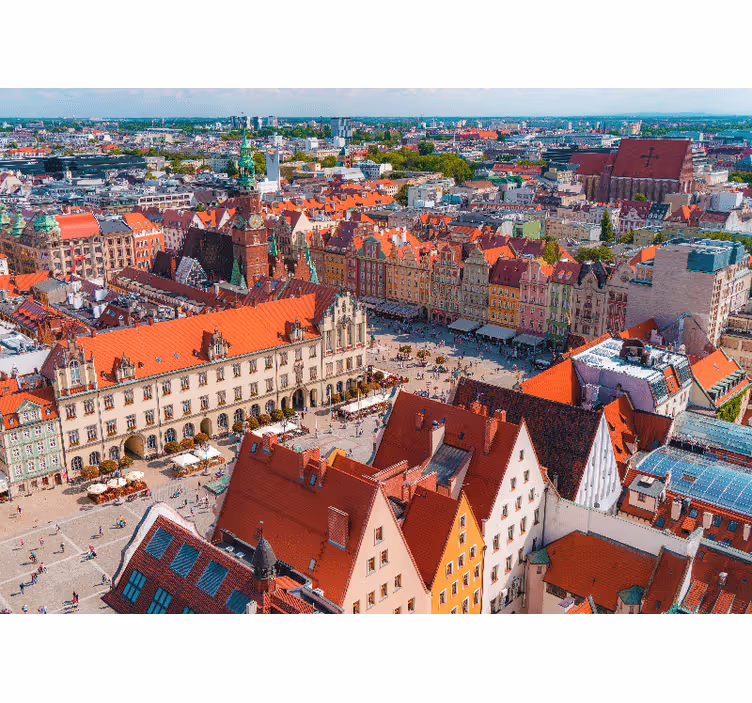 Wrocławi panoráma redőnyök nappali - TenStickers