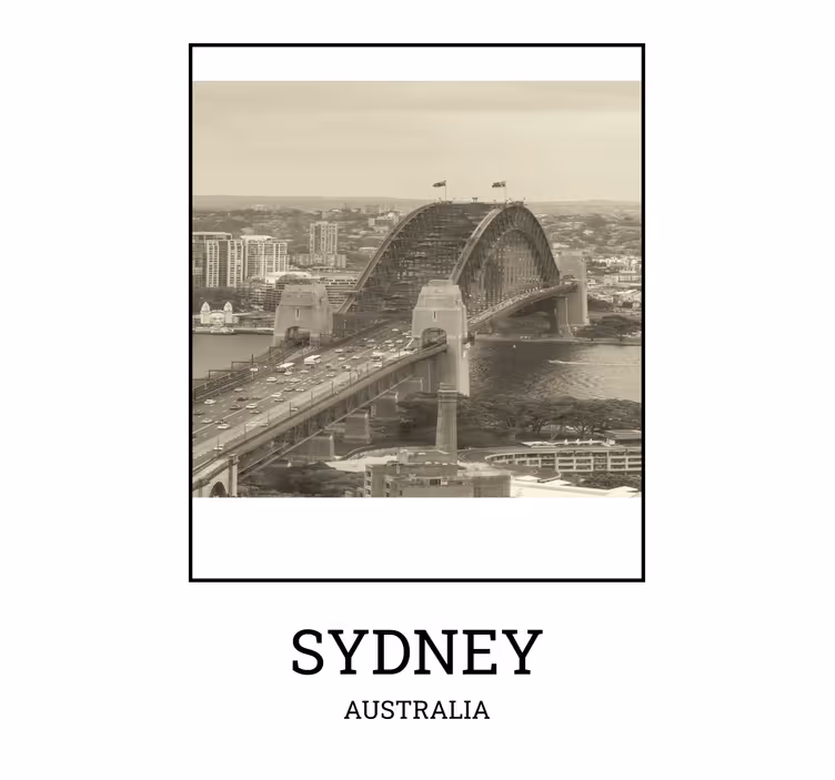 Sydney fekete-fehér redőnyök nappali - TenStickers