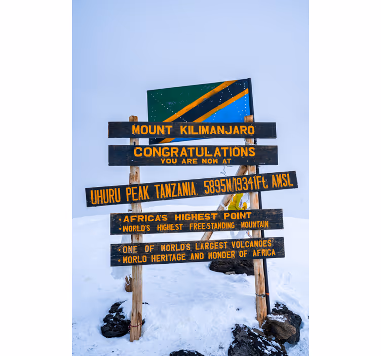 Kilimanjaro jelzés redőnyök nappali - TenStickers