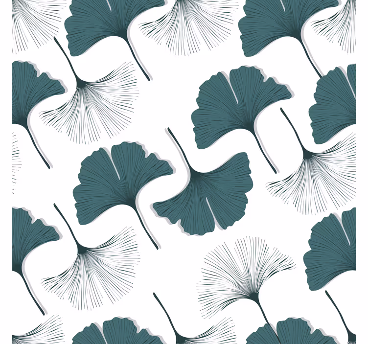 Ginkgo levelek mintázatú redőnyök nappali - TenStickers