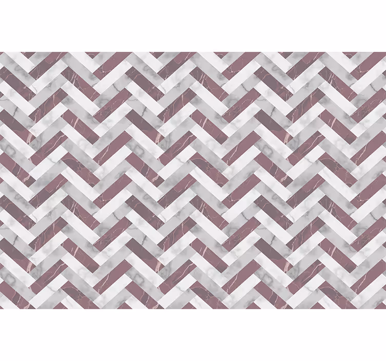 Mid-century stílusú mintás redőnyök nappali - TenStickers