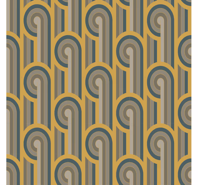 Art deco geometrikus formák redőnyök nappali - TenStickers