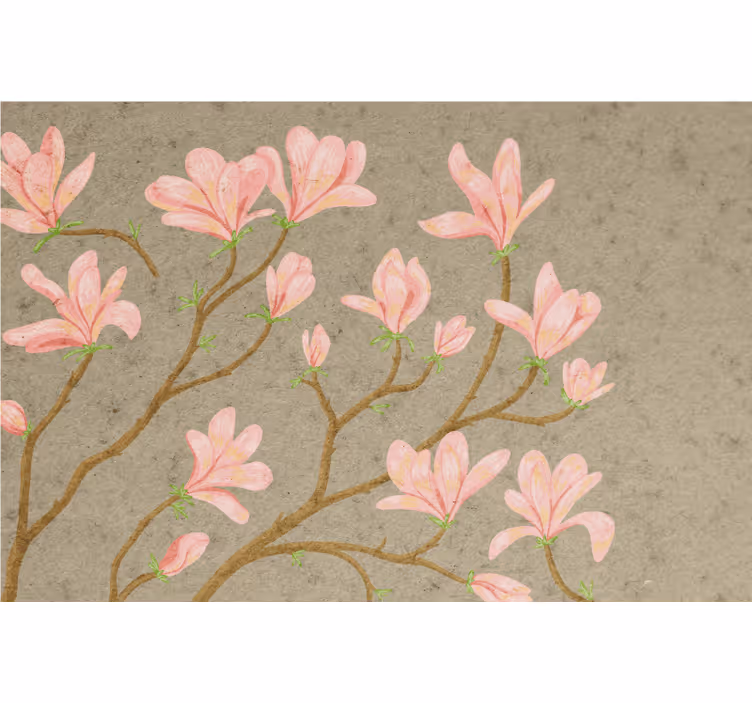 Vintage stílusú magnolia redőnyök nappali - TenStickers