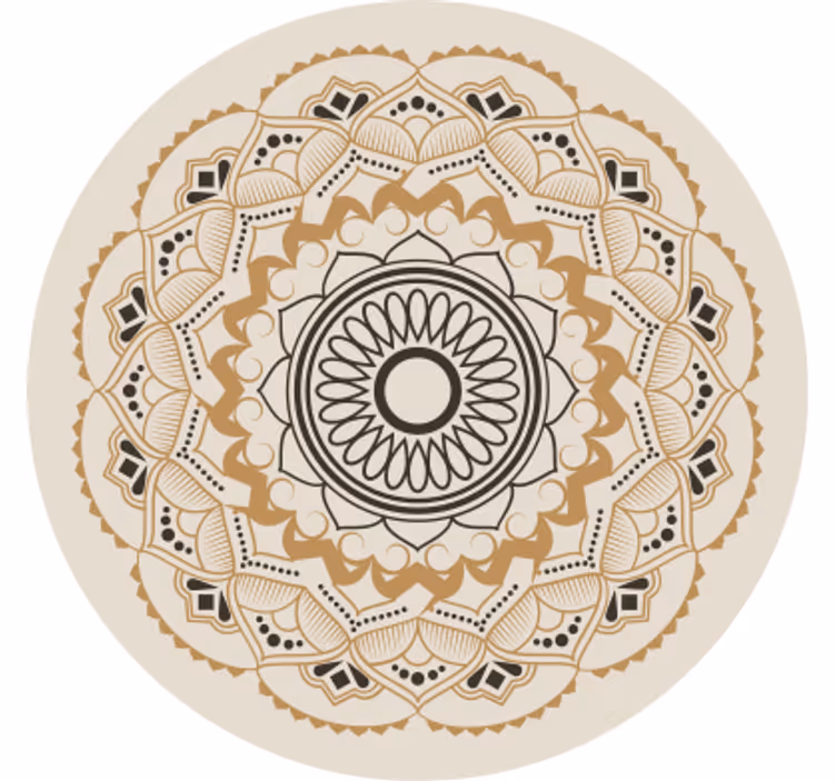 Bézs redőnyök mandala körformával - TenStickers