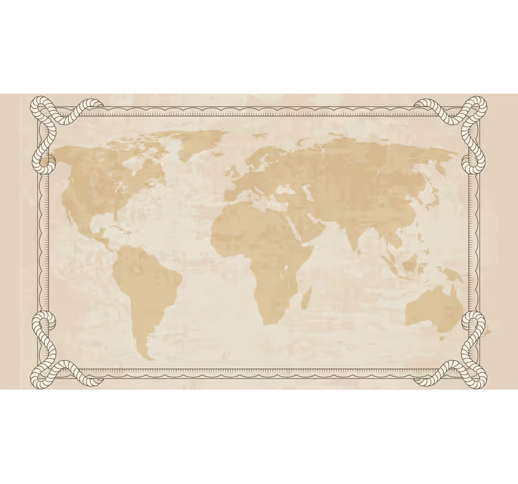 1920-as évekbeli térkép - bézs redőnyök - TenStickers