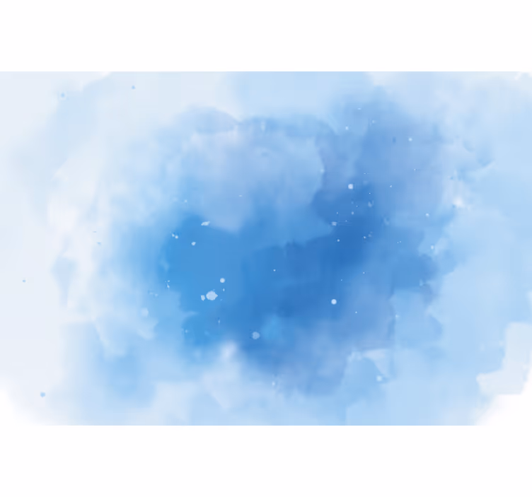 Minimalista kék akvarell redőnyök hálószoba - TenStickers