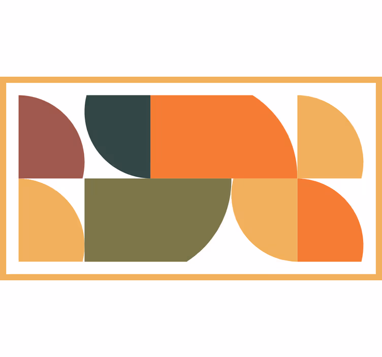 Absztrakt geometrikus művészet redőnyök hálószoba - TenStickers