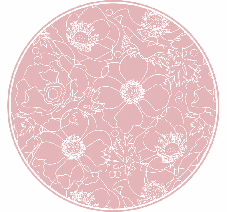 Elegáns rózsaszín festmény redőnyök hálószoba - TenStickers