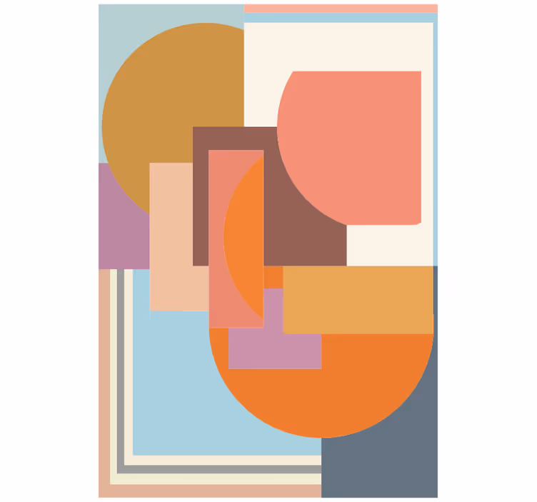 Modern geometrikus mozaik redőnyök hálószoba - TenStickers