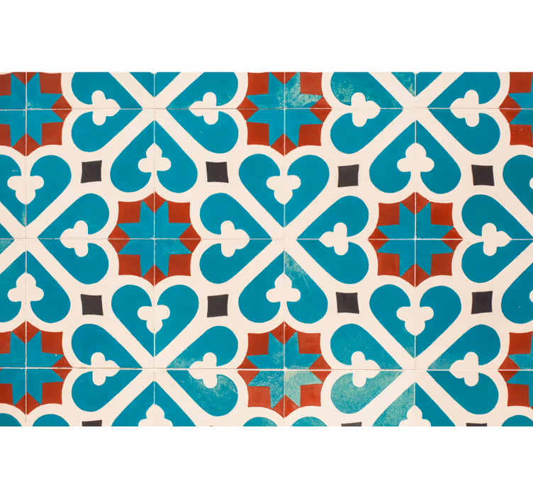 Redőnyök hálószoba barna részletekkel díszített padló - TenStickers