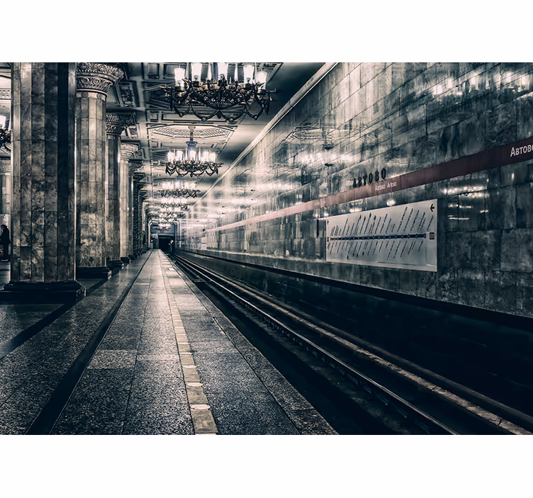 Szürke redőnyök metróplatformhoz - TenStickers